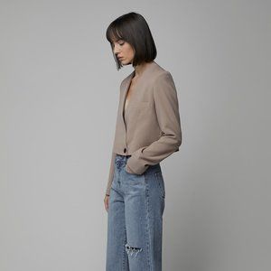 OAK + FORT | cropped blazer